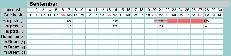 Belegungsplan September 2026