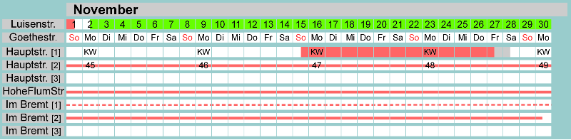 Belegungsplan November 2026