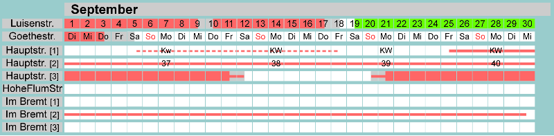 Belegungsplan September 2026