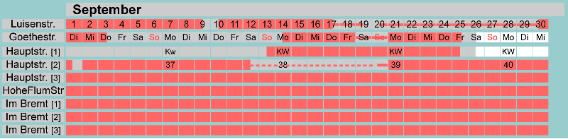 Belegungsplan September 2026