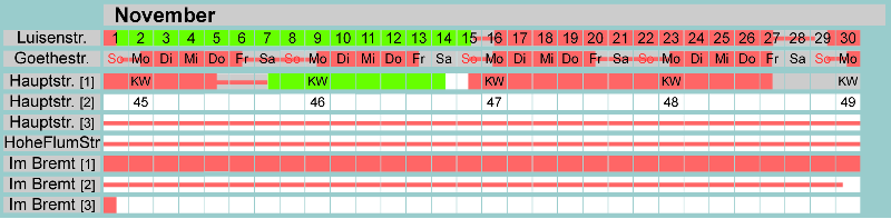 Belegungsplan November 2026